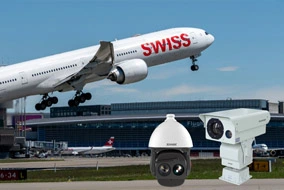 Application de caméra CCTV pour la sécurité de l'aéroport