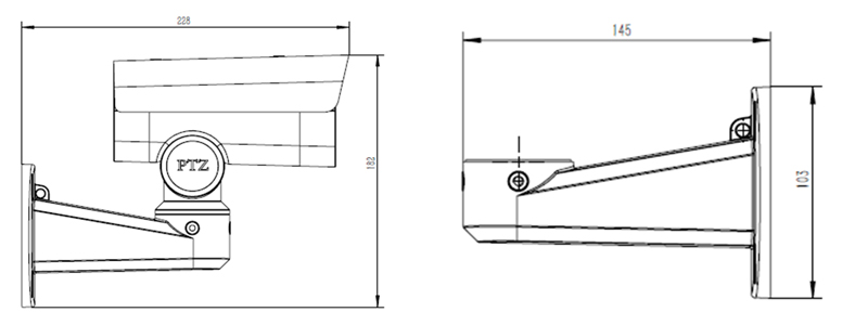  ZN-SCB2081V45-ES 8MP 20X IR Réseau PTZ Bullet Camera 