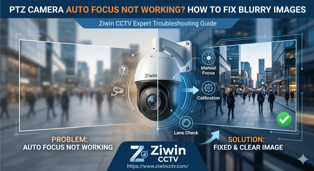 Caméra PTZ : l'autofocus ne fonctionne pas ? Comment corriger les images floues